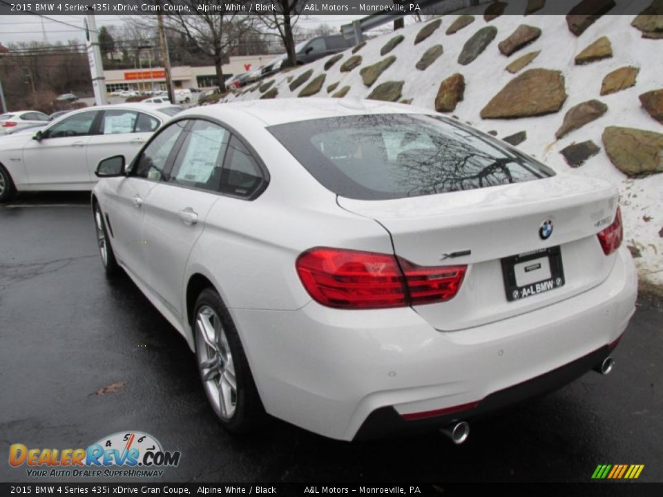 2015 BMW 4 Series 435i xDrive Gran Coupe Alpine White / Black Photo #4