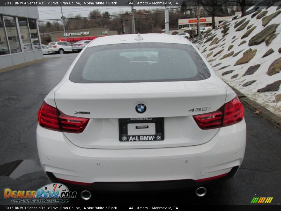 2015 BMW 4 Series 435i xDrive Gran Coupe Alpine White / Black Photo #5