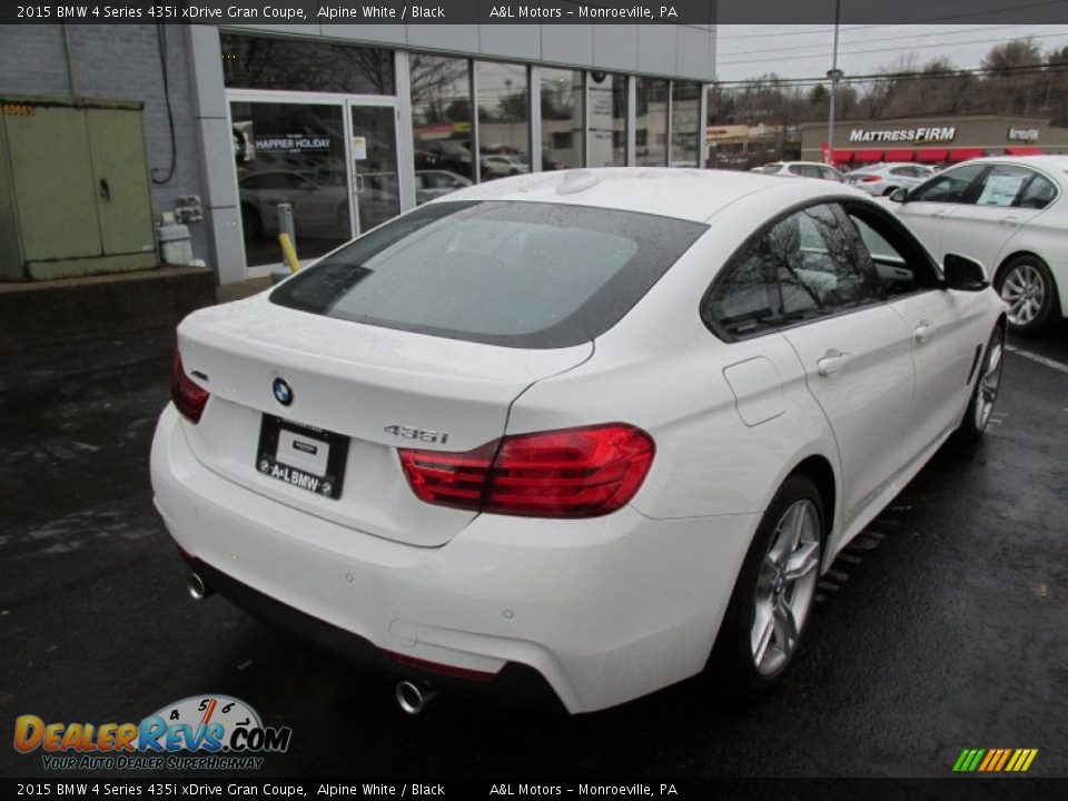 2015 BMW 4 Series 435i xDrive Gran Coupe Alpine White / Black Photo #6