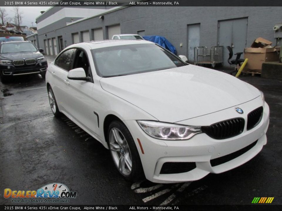 2015 BMW 4 Series 435i xDrive Gran Coupe Alpine White / Black Photo #7
