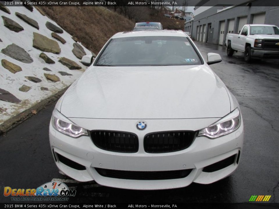 2015 BMW 4 Series 435i xDrive Gran Coupe Alpine White / Black Photo #8