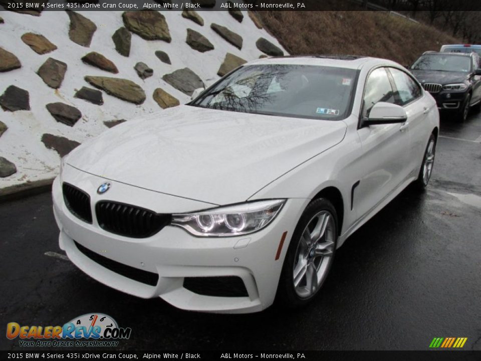 2015 BMW 4 Series 435i xDrive Gran Coupe Alpine White / Black Photo #9