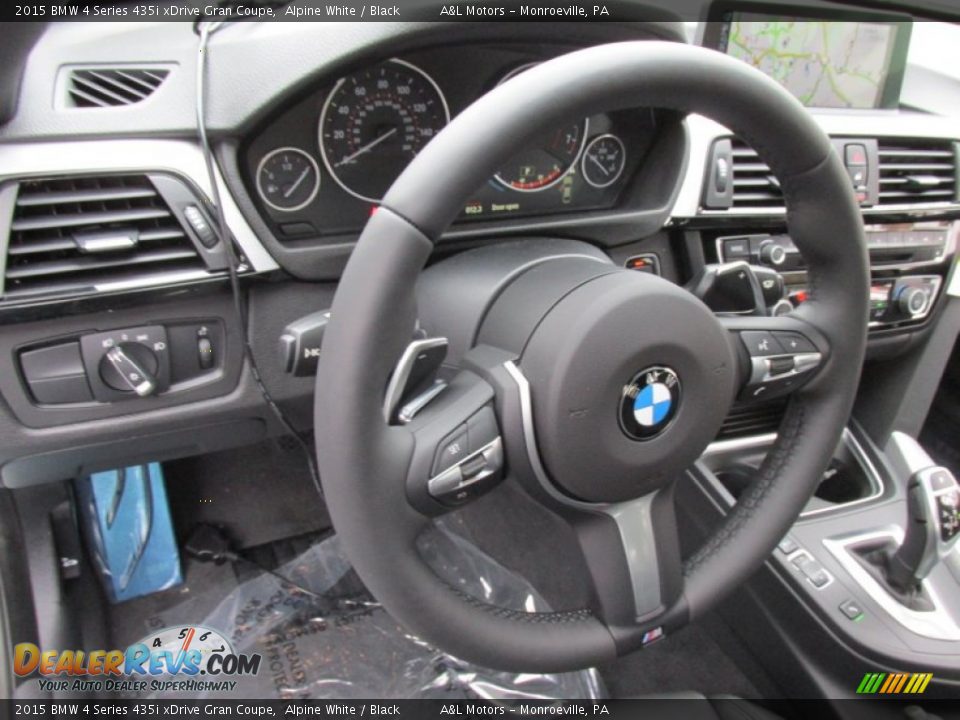 2015 BMW 4 Series 435i xDrive Gran Coupe Alpine White / Black Photo #15
