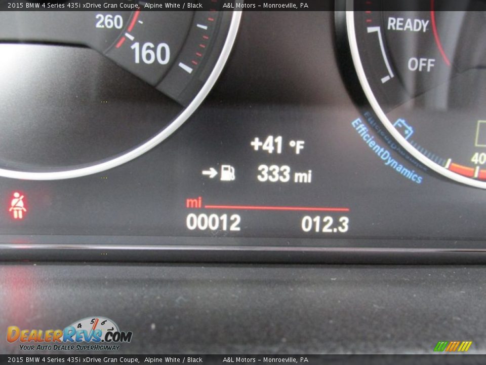 2015 BMW 4 Series 435i xDrive Gran Coupe Alpine White / Black Photo #20