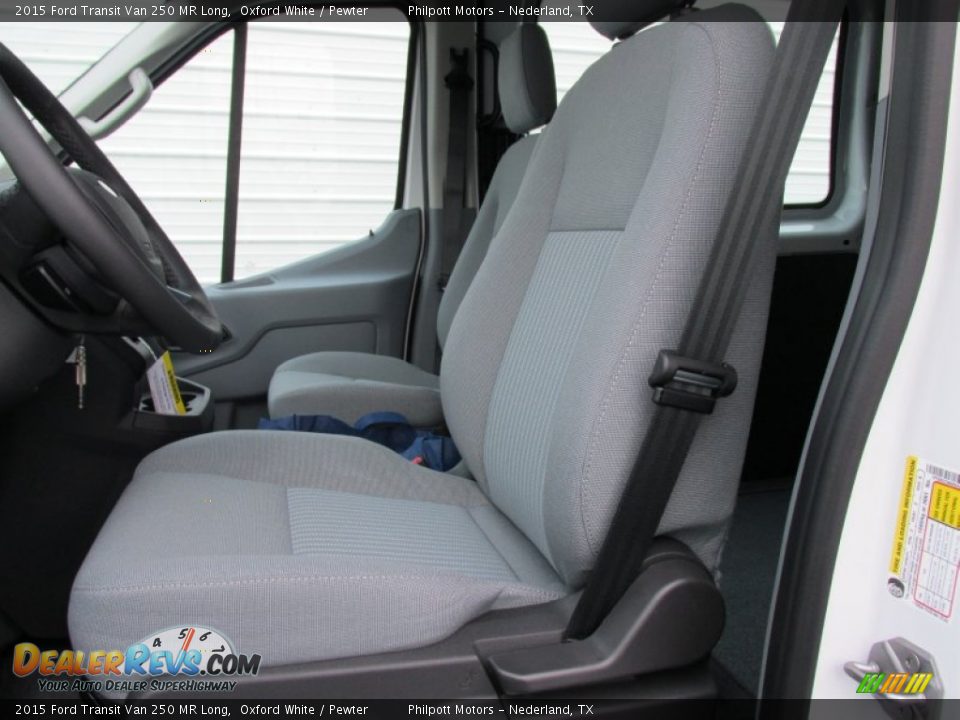 Front Seat of 2015 Ford Transit Van 250 MR Long Photo #21