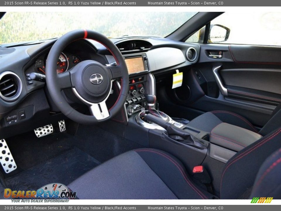 Black/Red Accents Interior - 2015 Scion FR-S Release Series 1.0 Photo #7