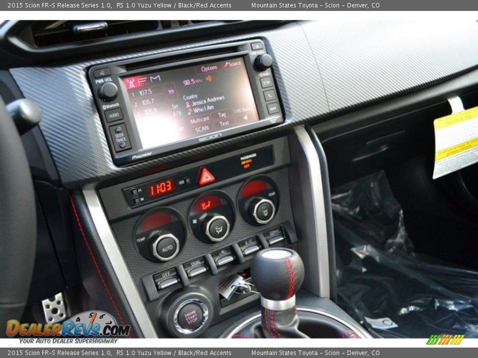 Controls of 2015 Scion FR-S Release Series 1.0 Photo #8