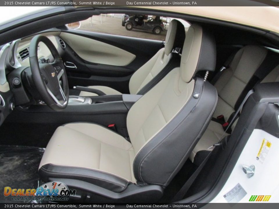Front Seat of 2015 Chevrolet Camaro LT/RS Convertible Photo #11