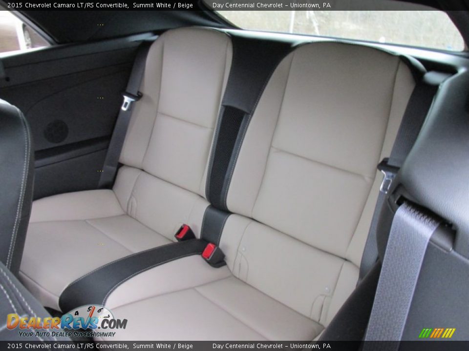 Rear Seat of 2015 Chevrolet Camaro LT/RS Convertible Photo #12