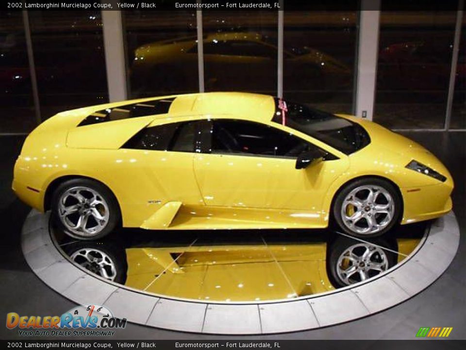 2002 Lamborghini Murcielago Coupe Yellow / Black Photo #5