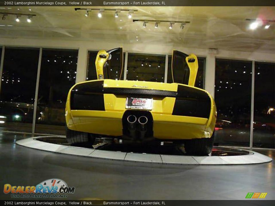 2002 Lamborghini Murcielago Coupe Yellow / Black Photo #8