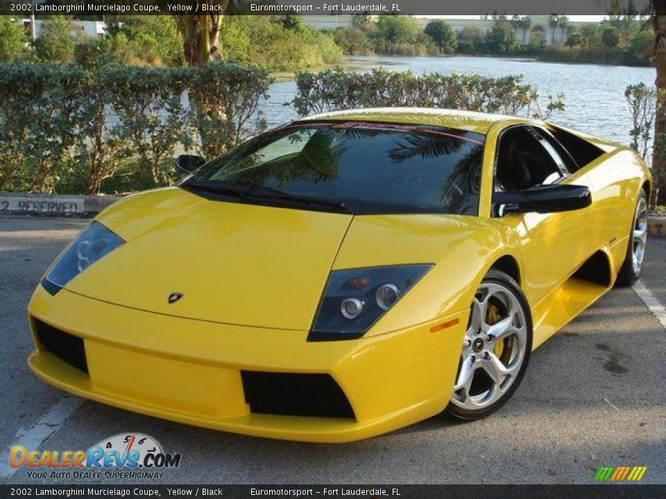 2002 Lamborghini Murcielago Coupe Yellow / Black Photo #11