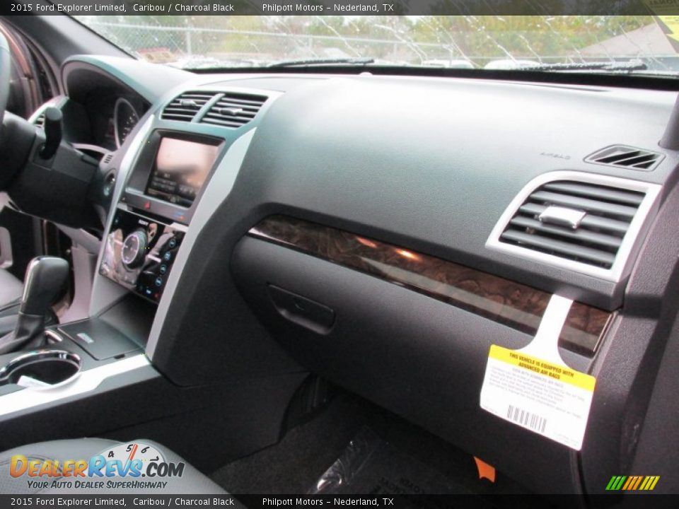 2015 Ford Explorer Limited Caribou / Charcoal Black Photo #17