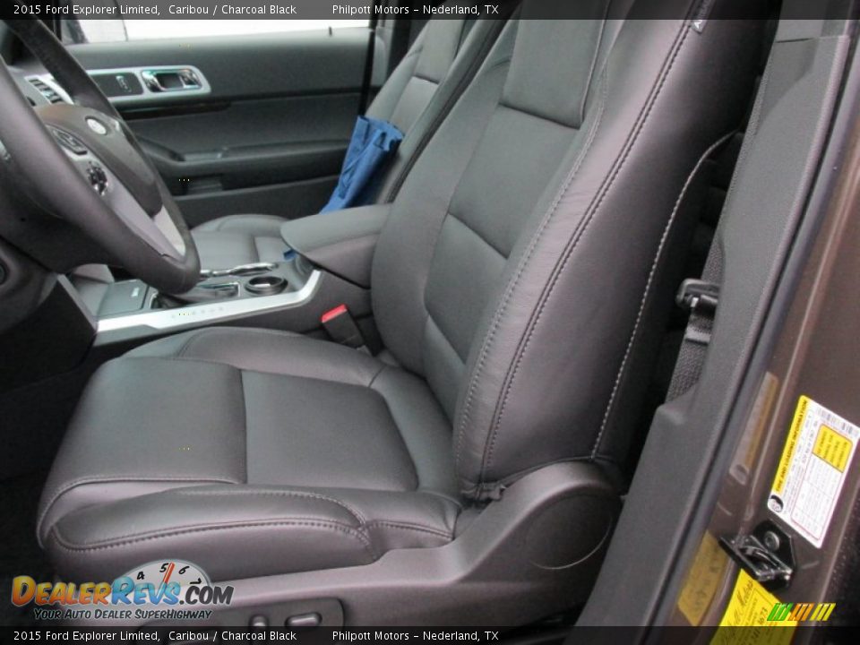 2015 Ford Explorer Limited Caribou / Charcoal Black Photo #28