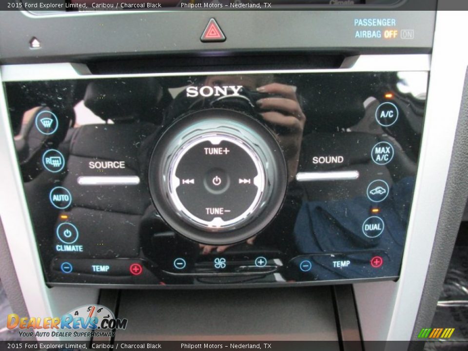 2015 Ford Explorer Limited Caribou / Charcoal Black Photo #33