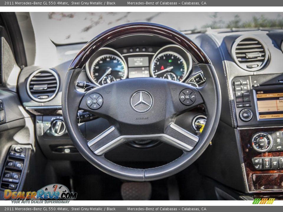 2011 Mercedes-Benz GL 550 4Matic Steering Wheel Photo #14