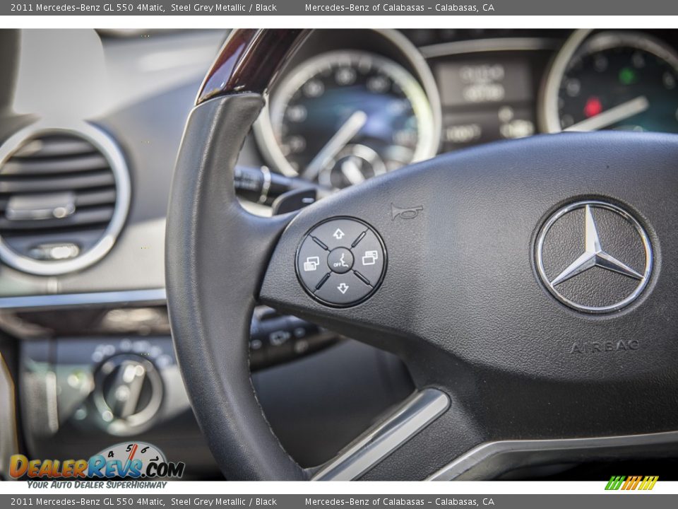 2011 Mercedes-Benz GL 550 4Matic Steel Grey Metallic / Black Photo #16