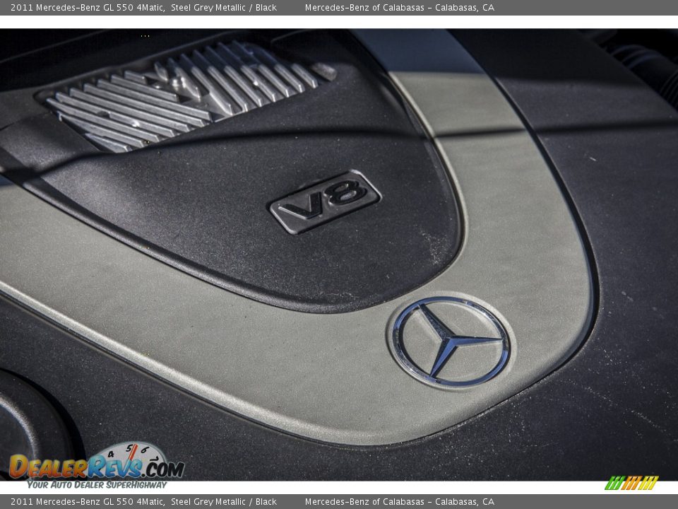 2011 Mercedes-Benz GL 550 4Matic Steel Grey Metallic / Black Photo #25