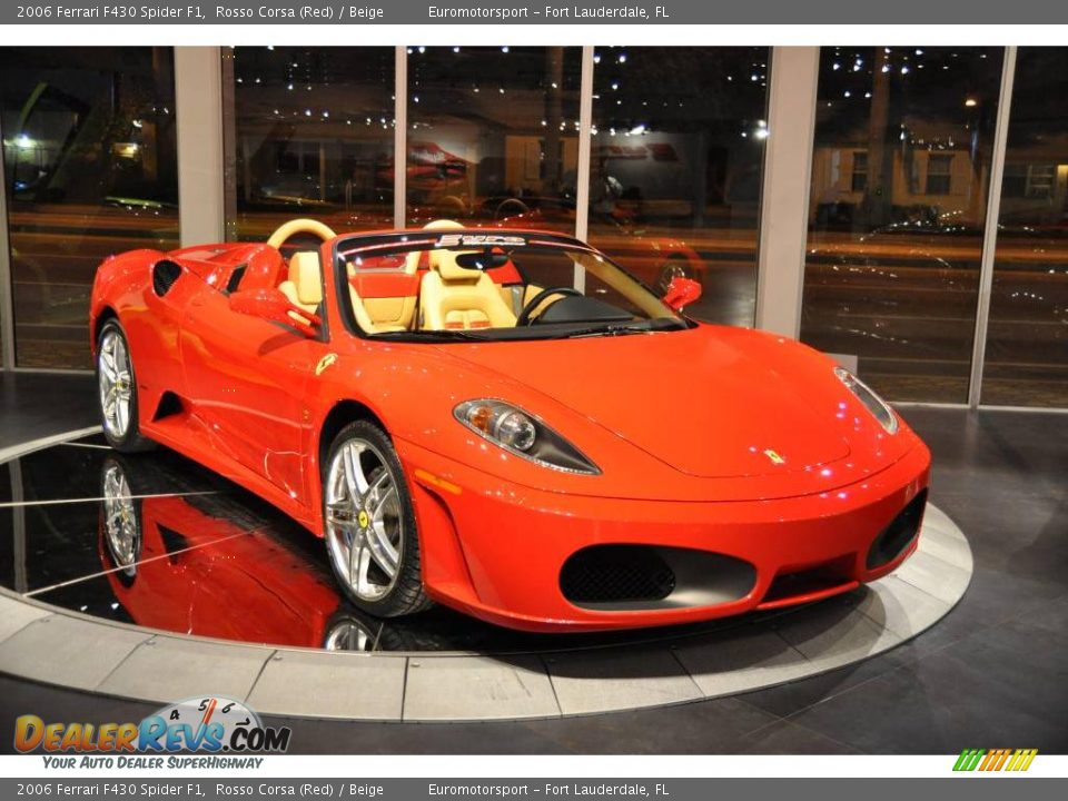 2006 Ferrari F430 Spider F1 Rosso Corsa (Red) / Beige Photo #1