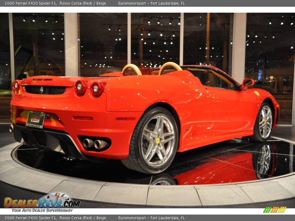 2006 Ferrari F430 Spider F1 Rosso Corsa (Red) / Beige Photo #4