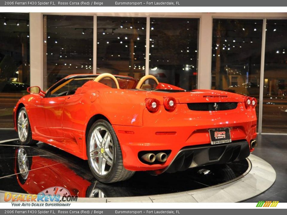 2006 Ferrari F430 Spider F1 Rosso Corsa (Red) / Beige Photo #6