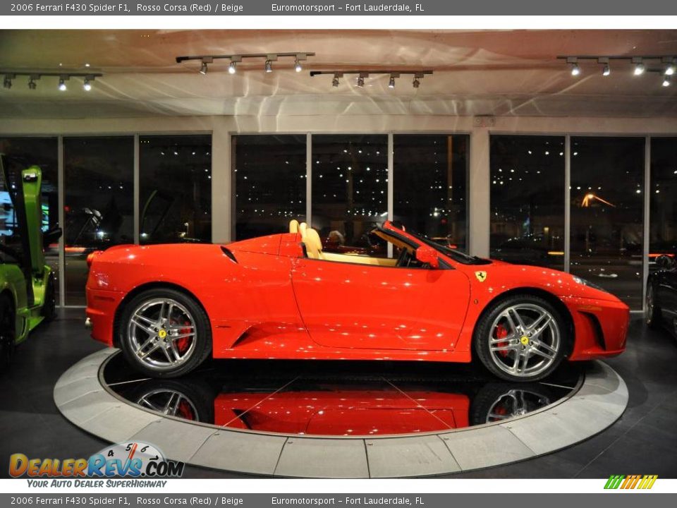 2006 Ferrari F430 Spider F1 Rosso Corsa (Red) / Beige Photo #7