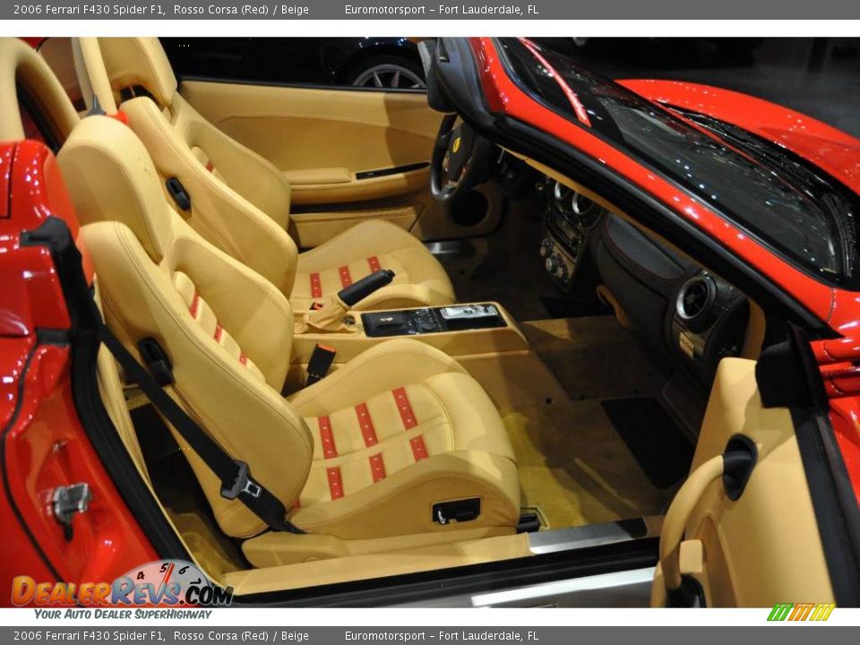 2006 Ferrari F430 Spider F1 Rosso Corsa (Red) / Beige Photo #8