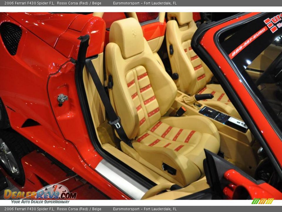 2006 Ferrari F430 Spider F1 Rosso Corsa (Red) / Beige Photo #9