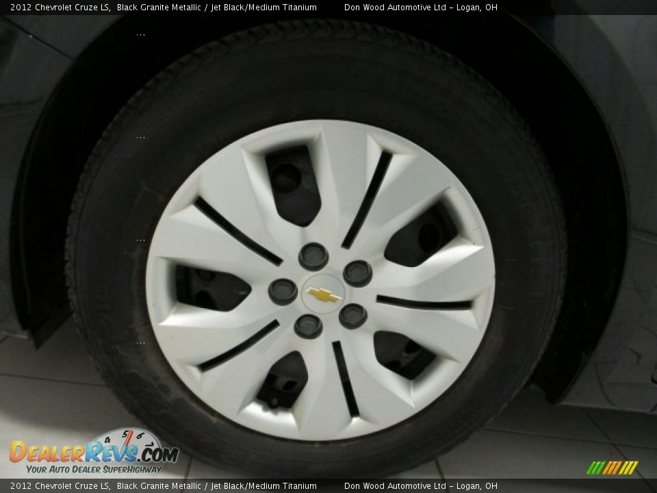 2012 Chevrolet Cruze LS Black Granite Metallic / Jet Black/Medium Titanium Photo #22