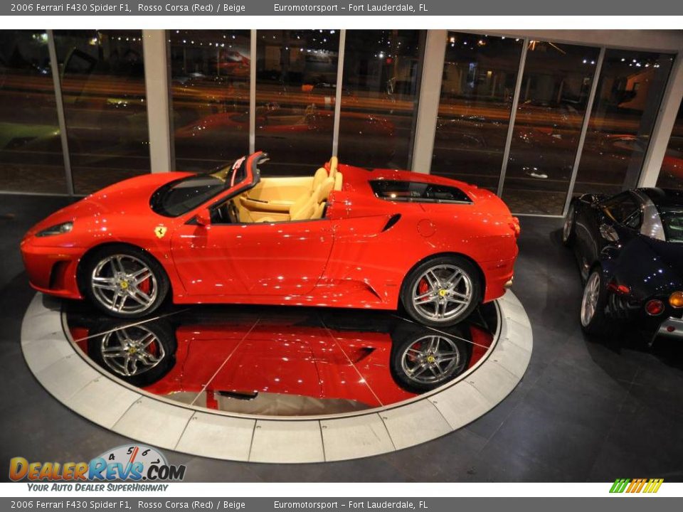 2006 Ferrari F430 Spider F1 Rosso Corsa (Red) / Beige Photo #10