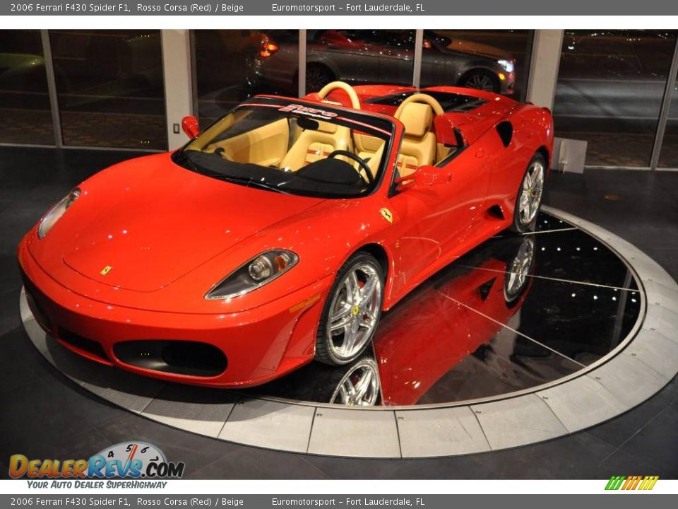 2006 Ferrari F430 Spider F1 Rosso Corsa (Red) / Beige Photo #11