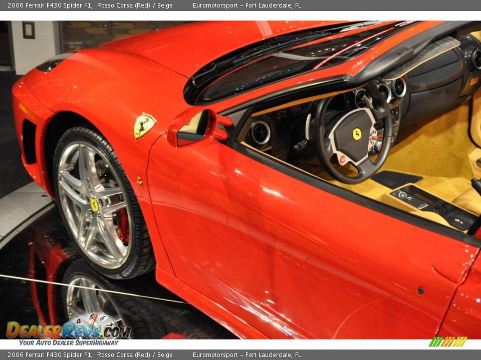 2006 Ferrari F430 Spider F1 Rosso Corsa (Red) / Beige Photo #17