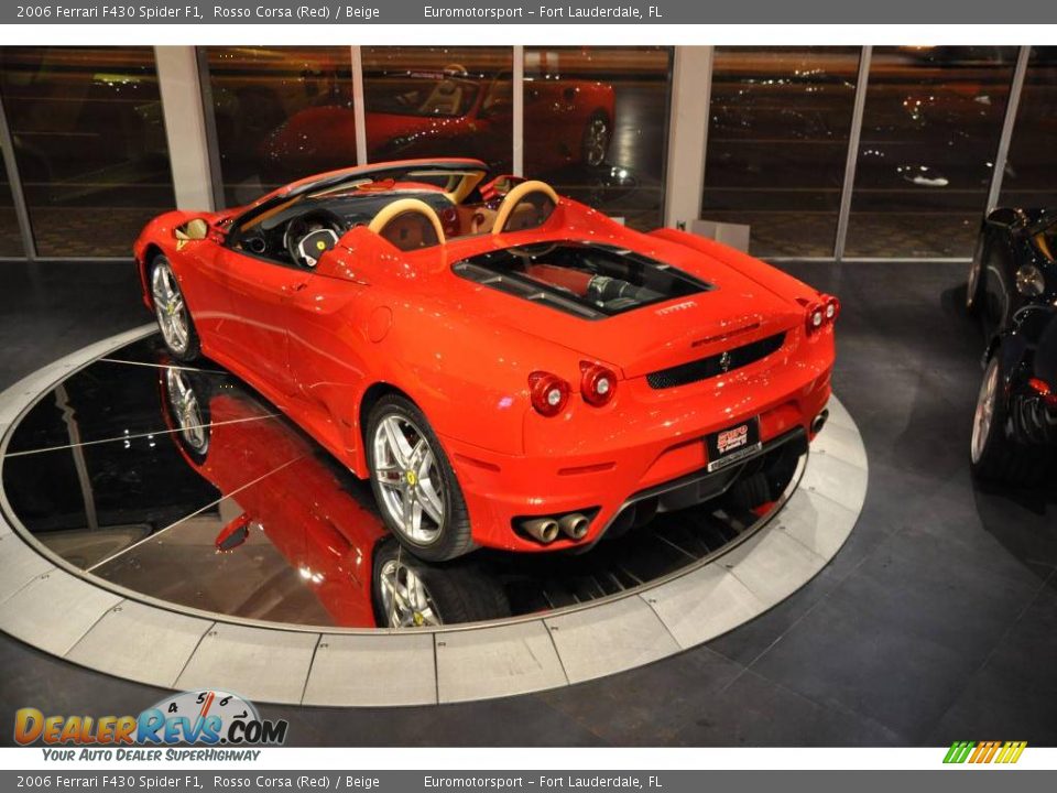 2006 Ferrari F430 Spider F1 Rosso Corsa (Red) / Beige Photo #18