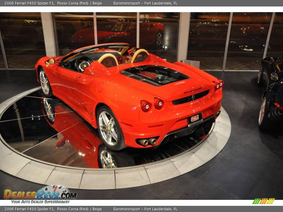 2006 Ferrari F430 Spider F1 Rosso Corsa (Red) / Beige Photo #19