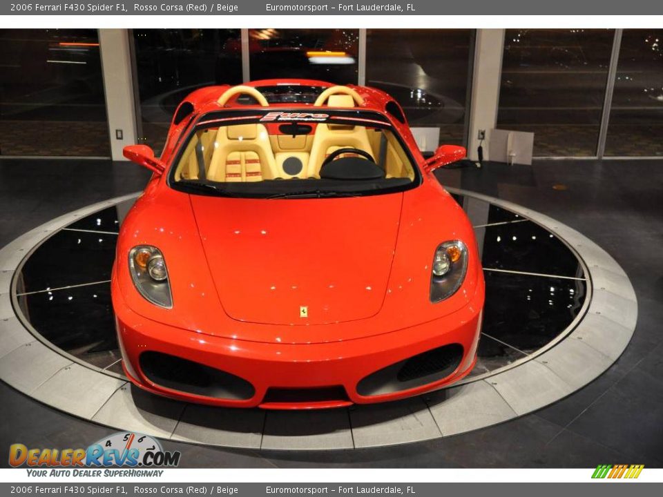 2006 Ferrari F430 Spider F1 Rosso Corsa (Red) / Beige Photo #20
