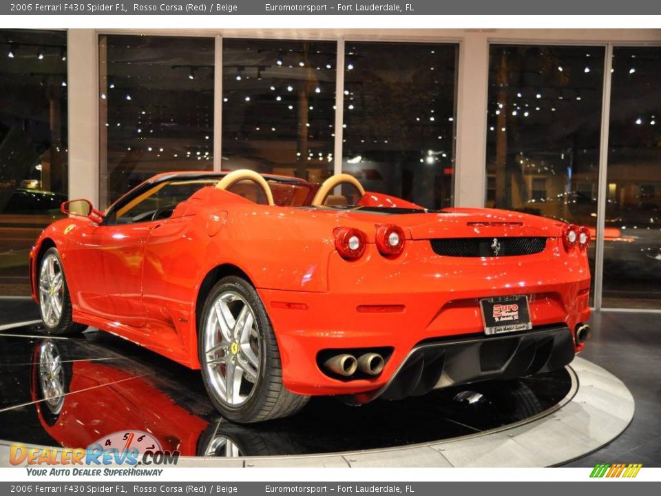 2006 Ferrari F430 Spider F1 Rosso Corsa (Red) / Beige Photo #21