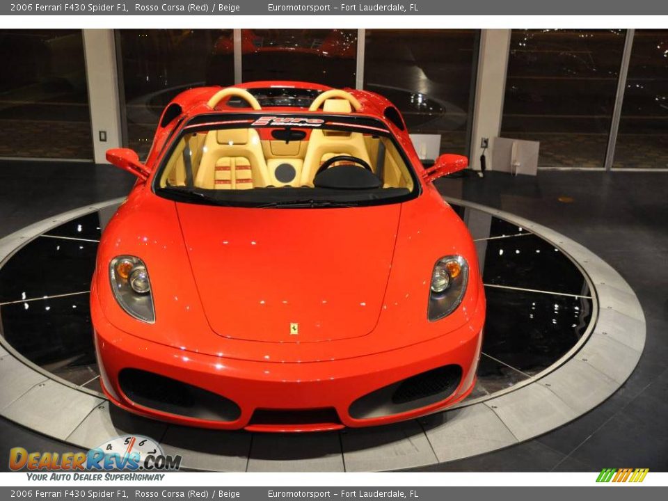 2006 Ferrari F430 Spider F1 Rosso Corsa (Red) / Beige Photo #22