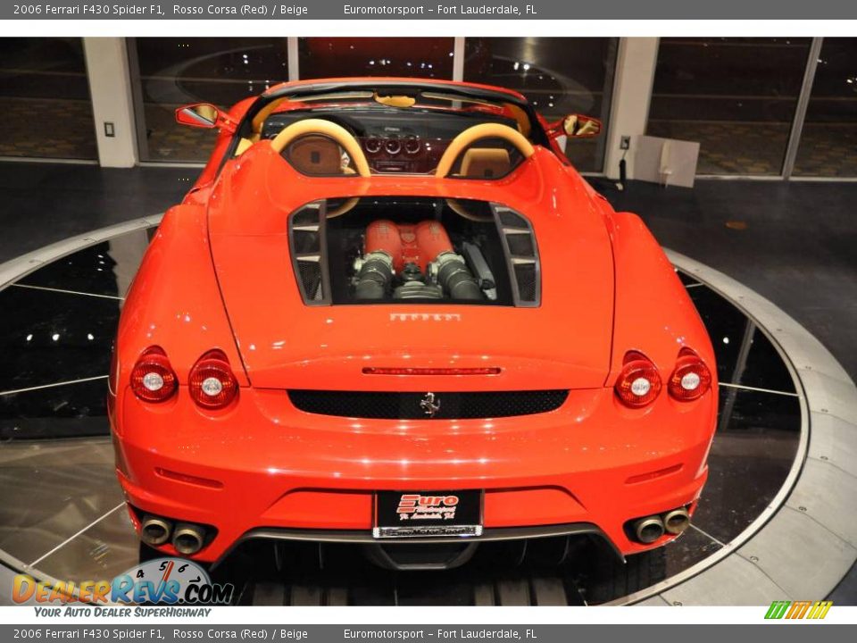 2006 Ferrari F430 Spider F1 Rosso Corsa (Red) / Beige Photo #26