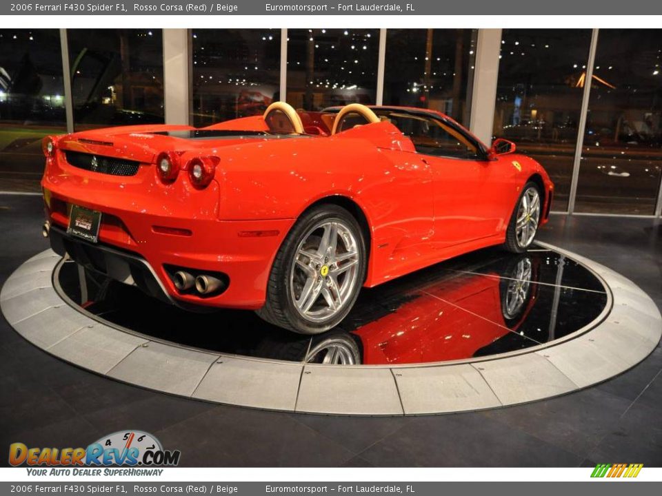 2006 Ferrari F430 Spider F1 Rosso Corsa (Red) / Beige Photo #27