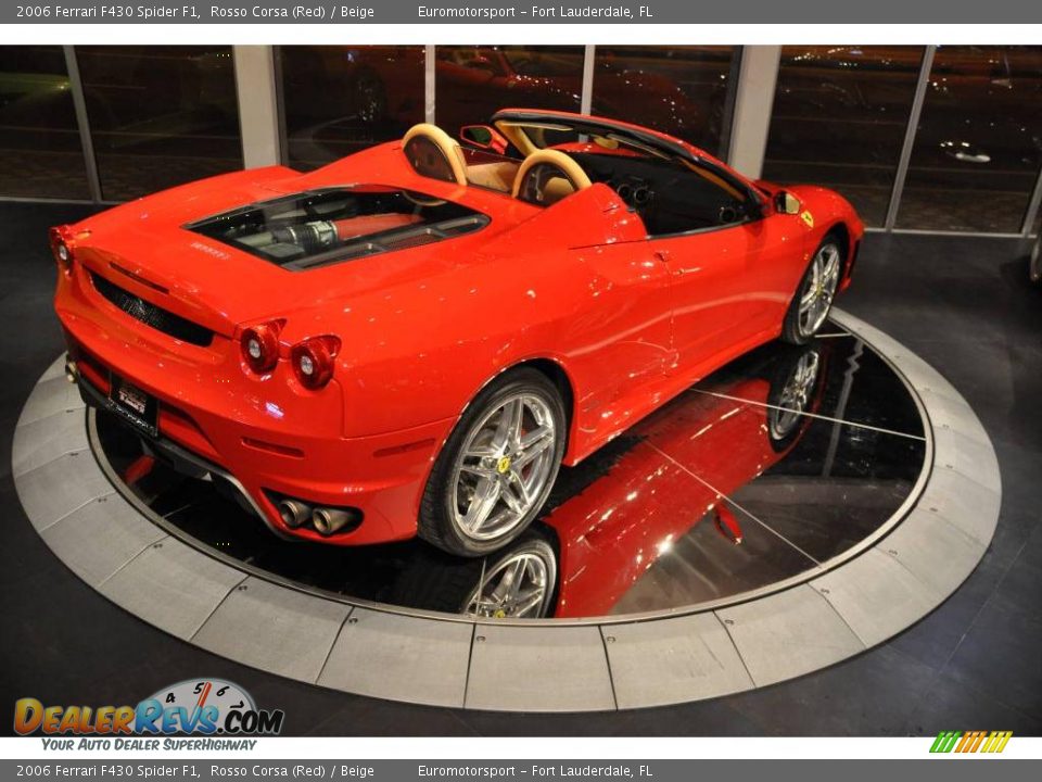 2006 Ferrari F430 Spider F1 Rosso Corsa (Red) / Beige Photo #28