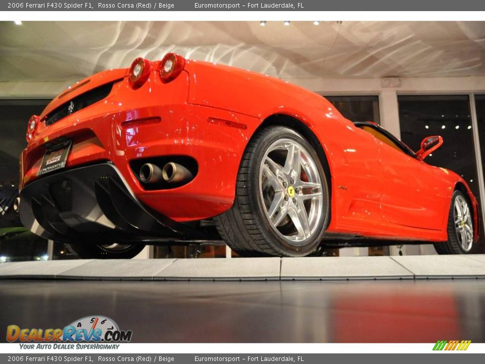 2006 Ferrari F430 Spider F1 Rosso Corsa (Red) / Beige Photo #30