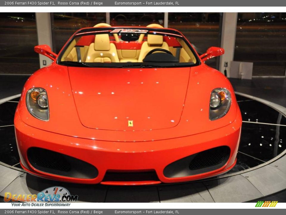 2006 Ferrari F430 Spider F1 Rosso Corsa (Red) / Beige Photo #31