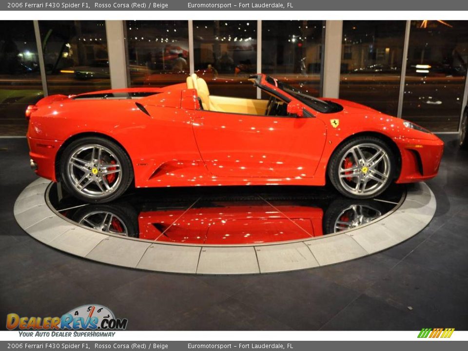 2006 Ferrari F430 Spider F1 Rosso Corsa (Red) / Beige Photo #32