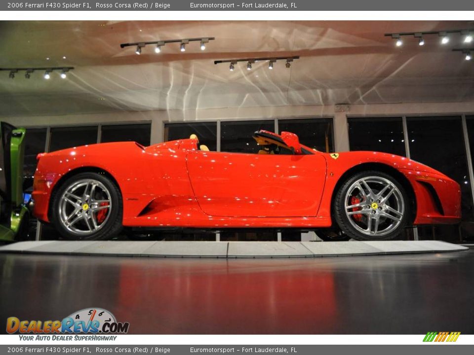 2006 Ferrari F430 Spider F1 Rosso Corsa (Red) / Beige Photo #35