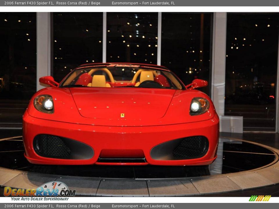 2006 Ferrari F430 Spider F1 Rosso Corsa (Red) / Beige Photo #36