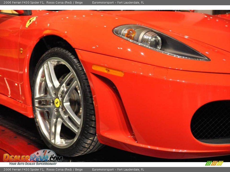 2006 Ferrari F430 Spider F1 Rosso Corsa (Red) / Beige Photo #37