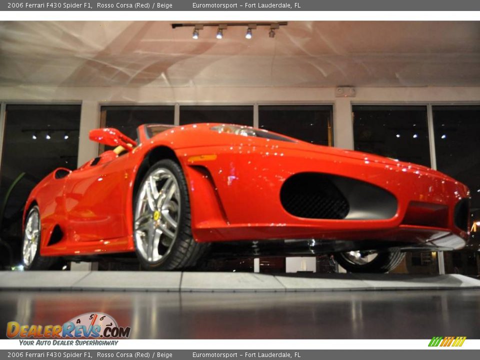 2006 Ferrari F430 Spider F1 Rosso Corsa (Red) / Beige Photo #38