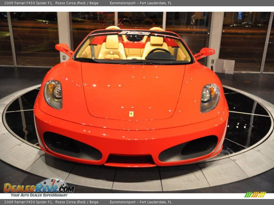 2006 Ferrari F430 Spider F1 Rosso Corsa (Red) / Beige Photo #42