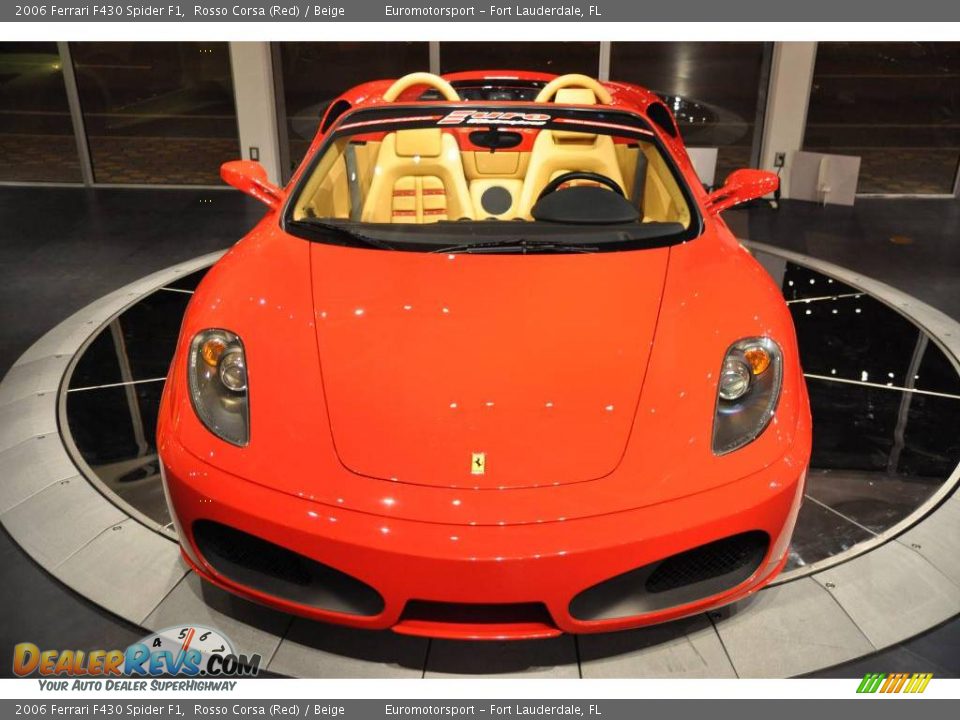 2006 Ferrari F430 Spider F1 Rosso Corsa (Red) / Beige Photo #43