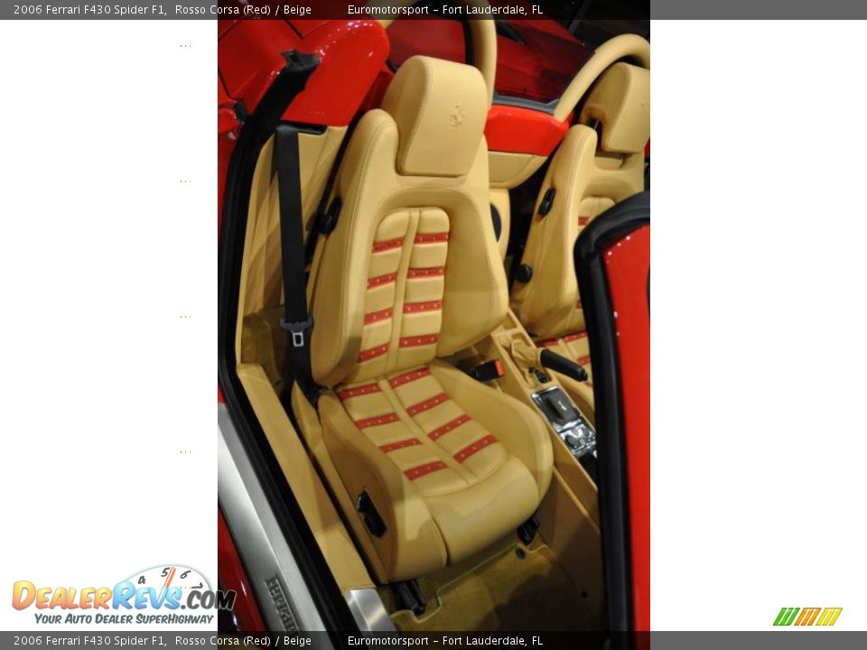 2006 Ferrari F430 Spider F1 Rosso Corsa (Red) / Beige Photo #46